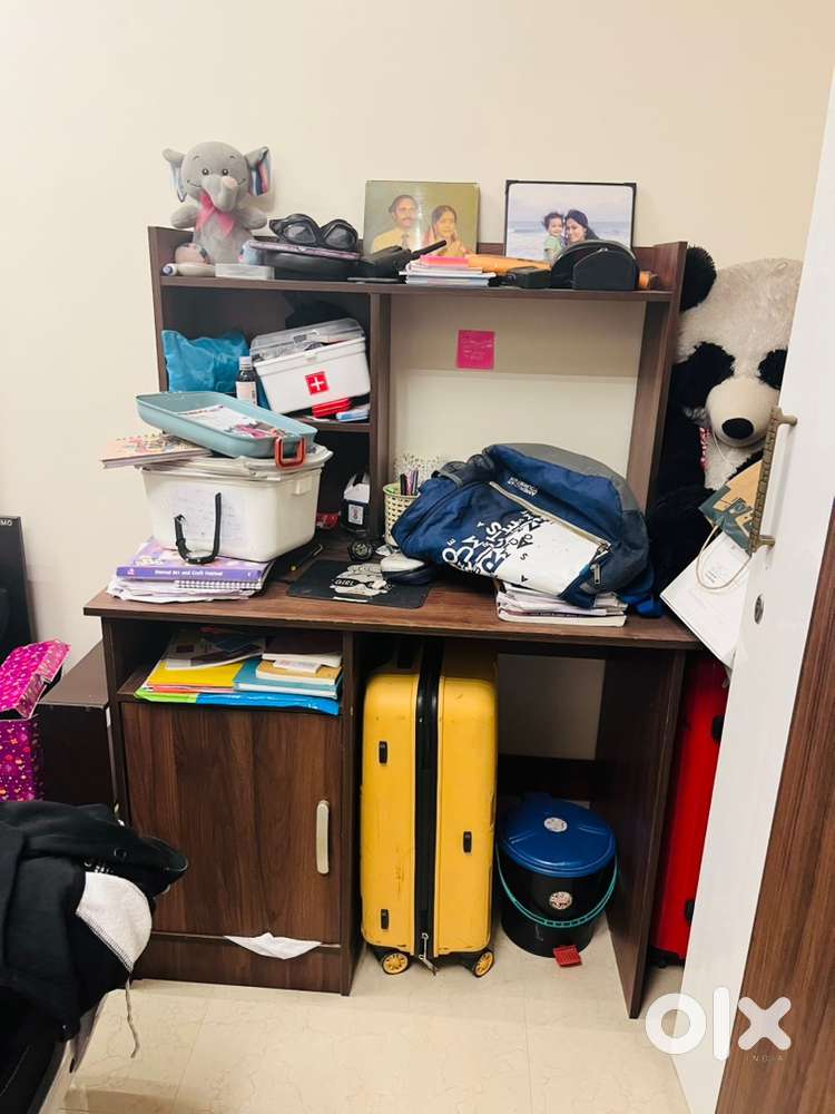 Study table with revolving chair for sale