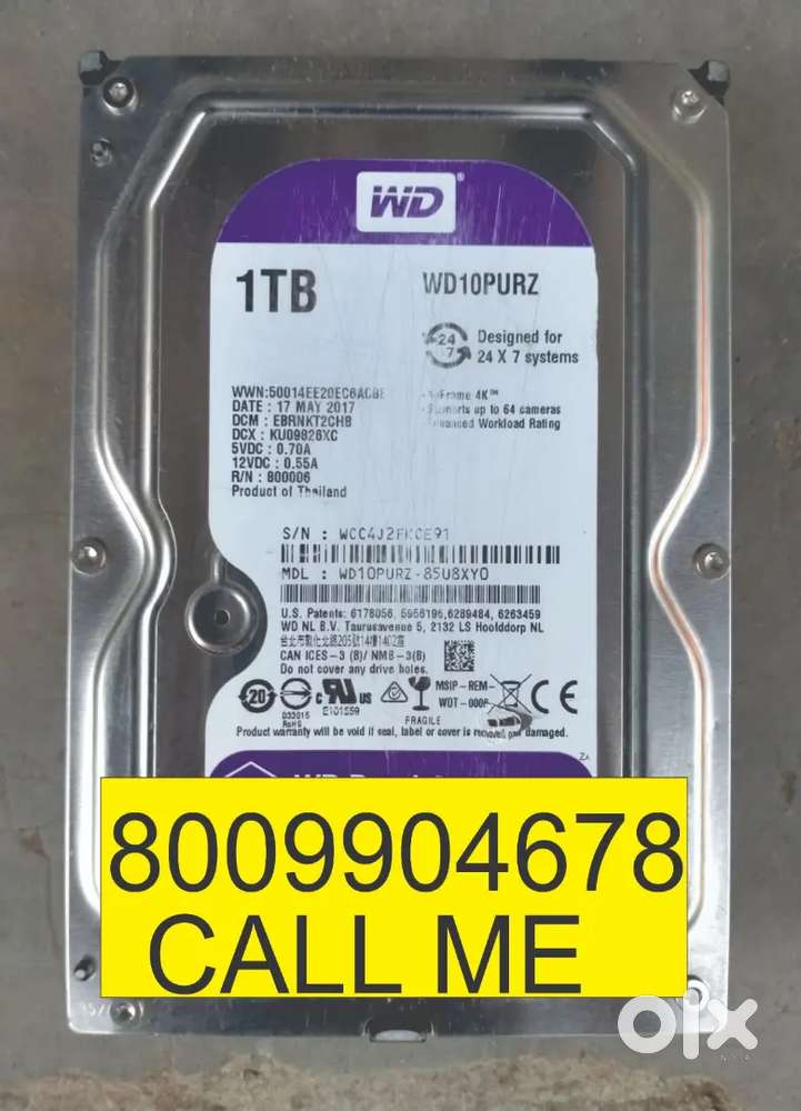 Hard Drive 2TB  1TB. 500GB. 320GB. 250GB. Available