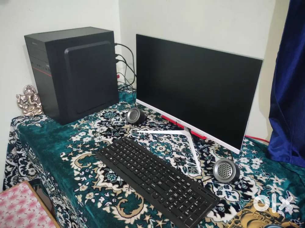 5 Months old with curved moniter