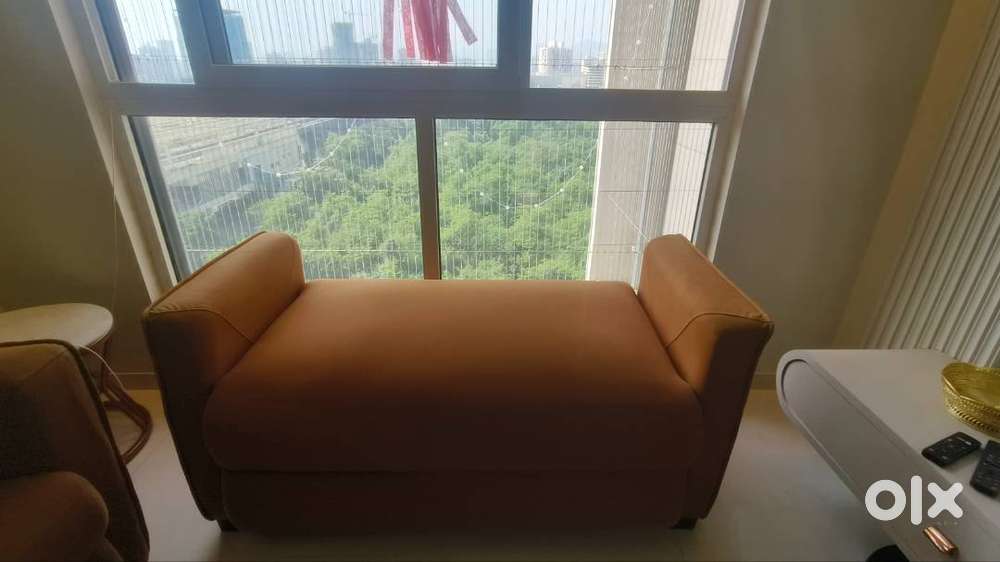 Reclyner 3 seater sofa and side sitty