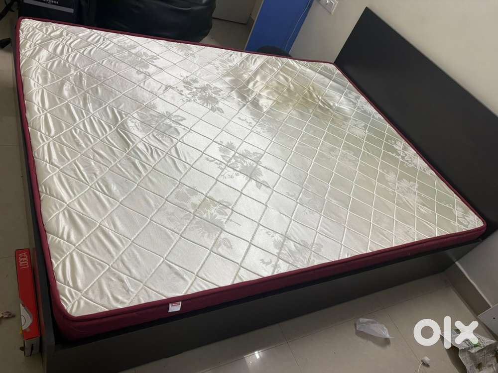 Queen Size Bed With Box Storage and Mattress