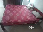 Spring mattress with bed
