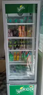 Glass fridge