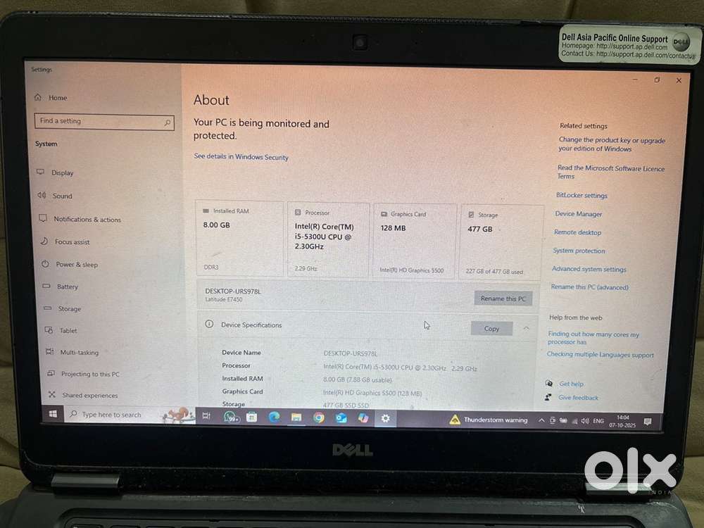 Dell i5 laptop