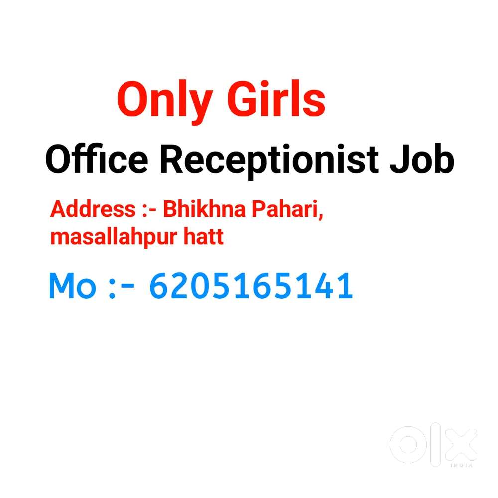 Girls Receptionist job