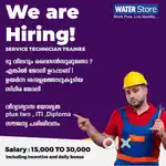 Wanted Water purifier technician trainee -Fresher