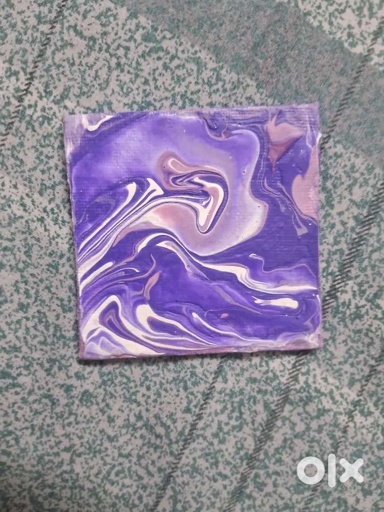Abstract painting (very small like 7 by 7 cm)
