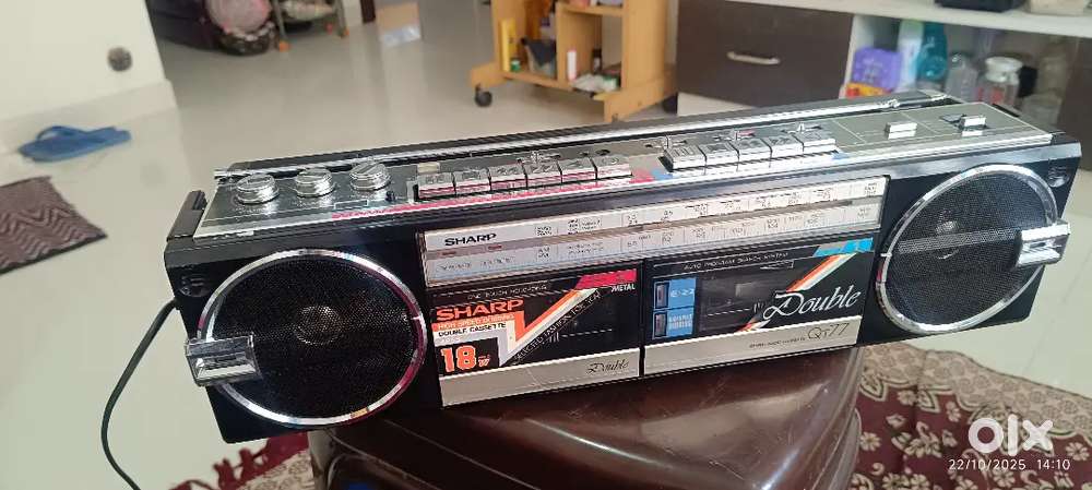 Sharp radio tape running but no sound