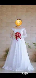 White Christian Wedding Gown