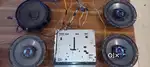 JVC car music system with speakers