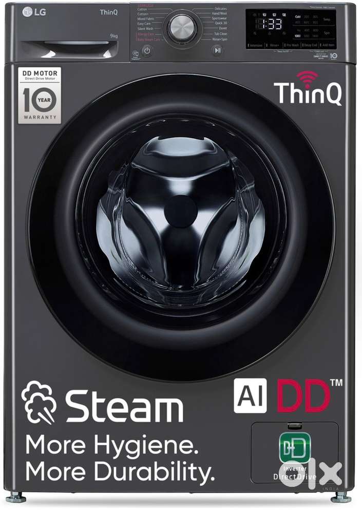 LG 9 kg 5 Star AI+Wifi, 6 Motion, Inverter Direct drive, Front Load