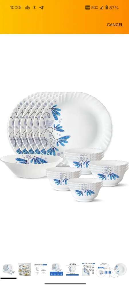 Borosil dinner set New