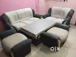 7 seater sofa with a central table