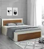 Biggest offer buying Double bed 3990, With box bed 6990/-EMI availa