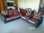 Sofa Set (3+1+1) in Good Condition (7 years old)