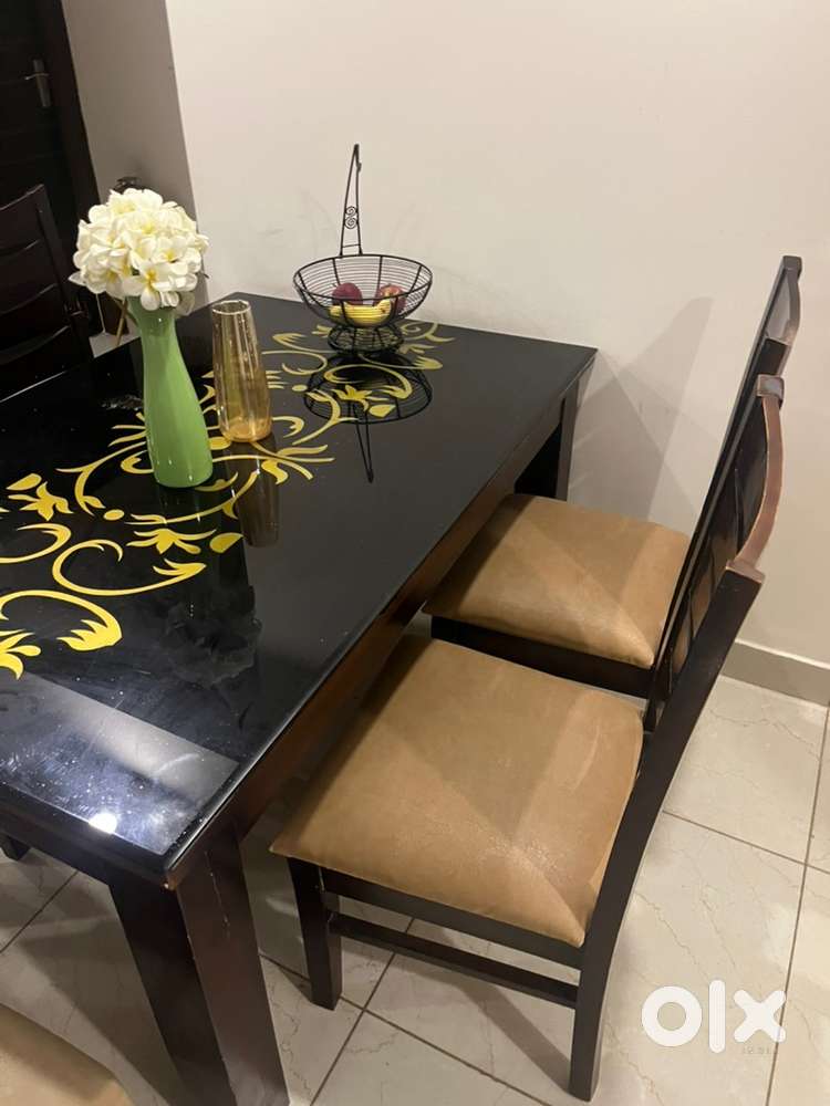 Dining table with 4 chair and 1 bench
