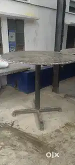 Sturdy Round Granite Top Table for Sale