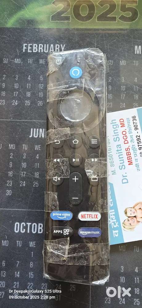 Amazon fire stick remote two pice.