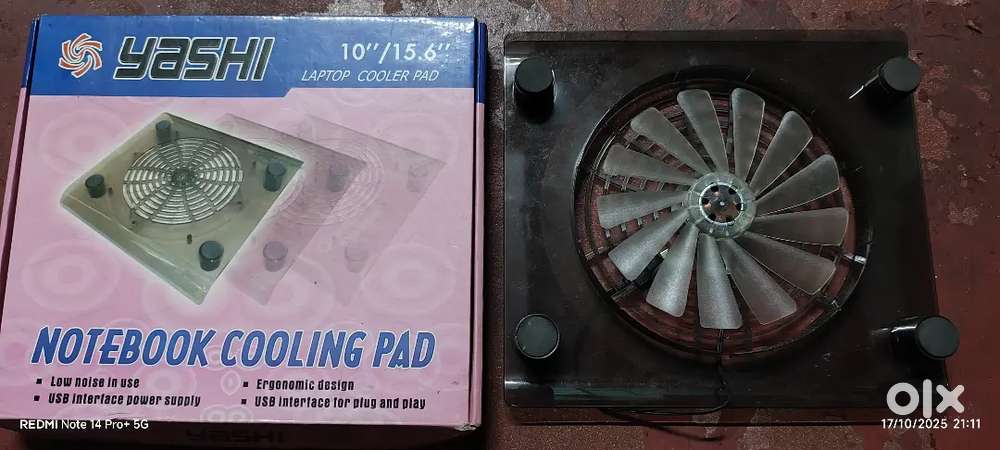 Portable Cooler USB Cooling Pad Stand Led Light Radiator for Laptop