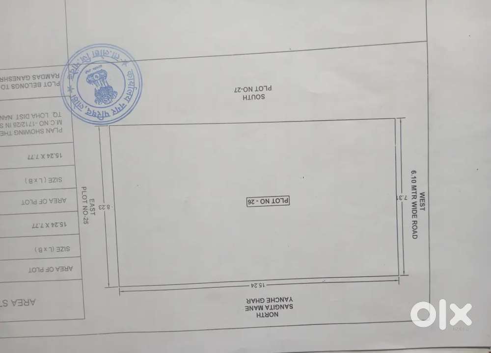 Plot for sale at sayal road loha  , price only 21 lacs