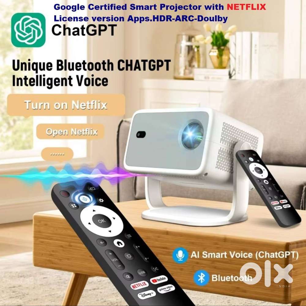 Automatic Focus Voice Control With Netflix License Smart Projector