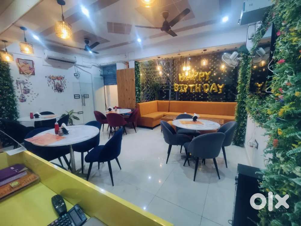 running zorko cafe with franchise all kitchen items and furniture