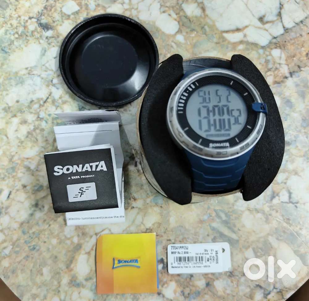 Sonata touchscreen digital watch 77041PP05J