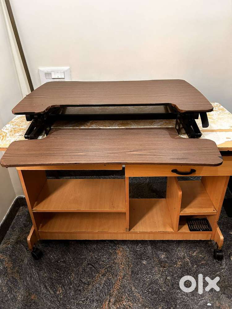 Computer Table + Height Adjustable Desk
