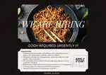 URGENT COOK REQUIRED !