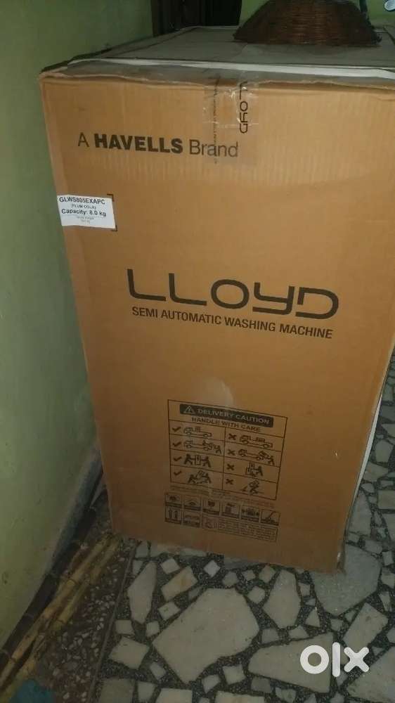 New packed washing machine