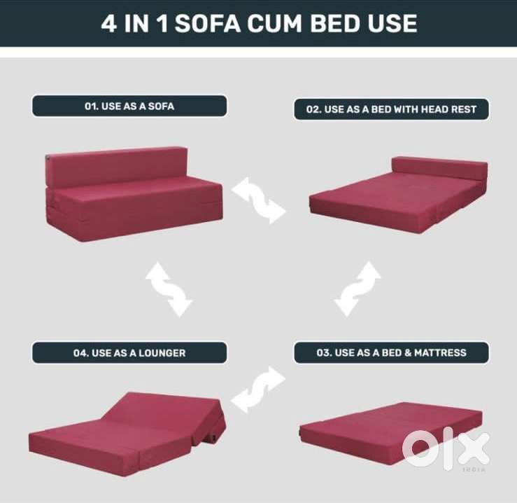  Motto Sofa Cum Bed –Full Foam HD 32 Density
