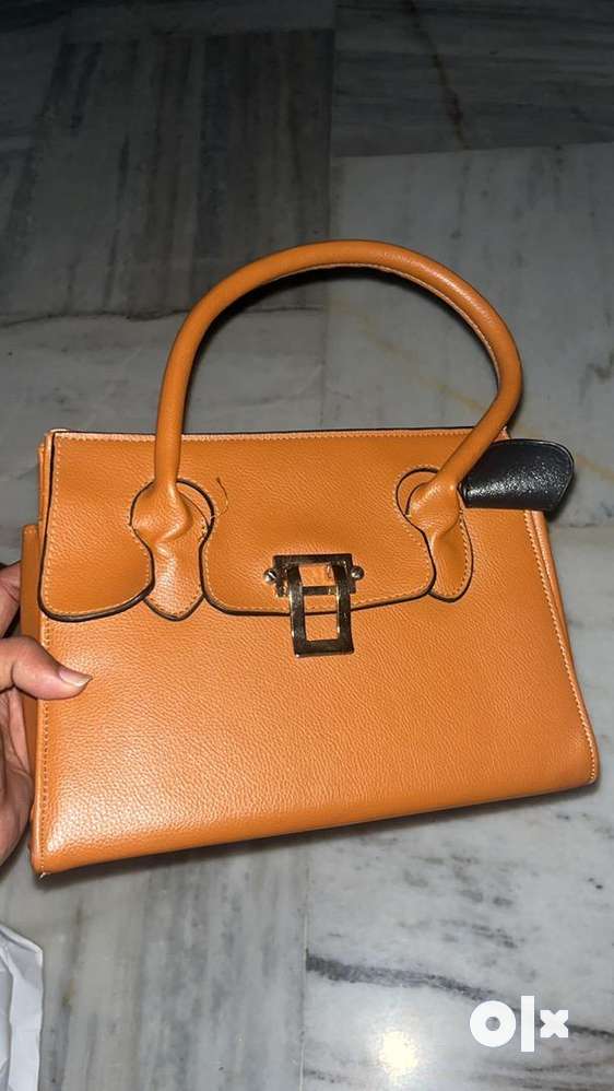Brown hand bag