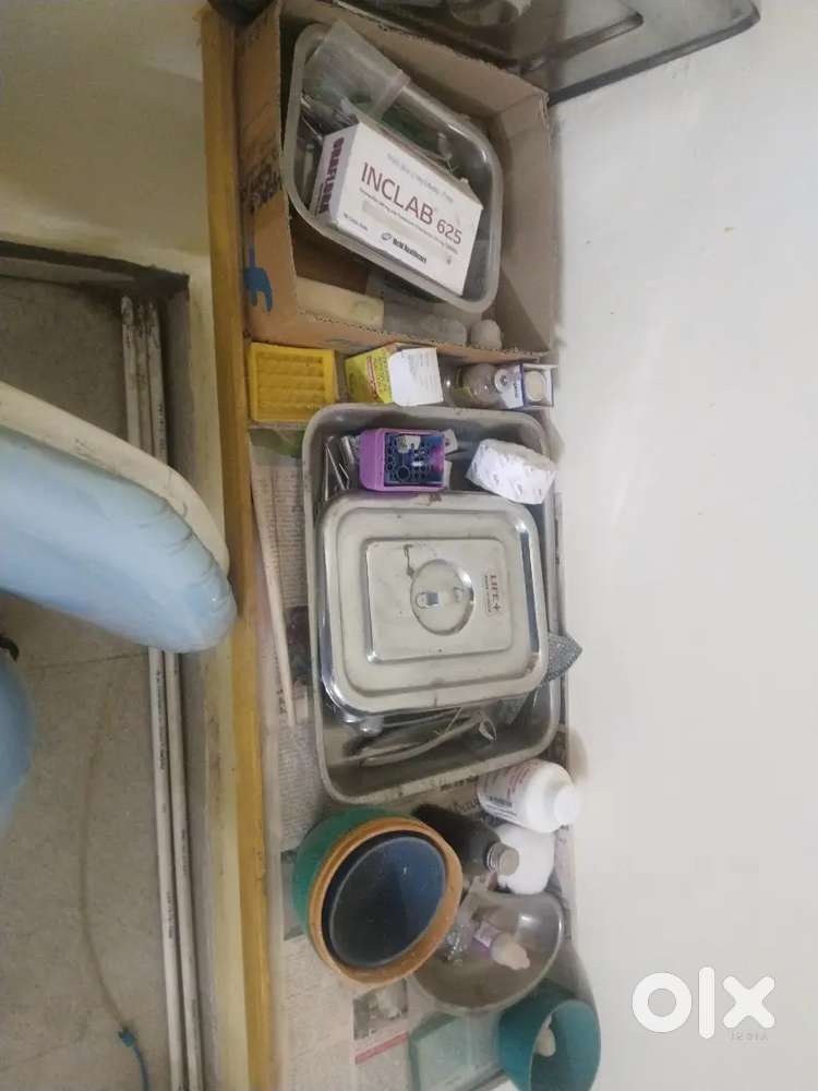 Dental chair with accessories