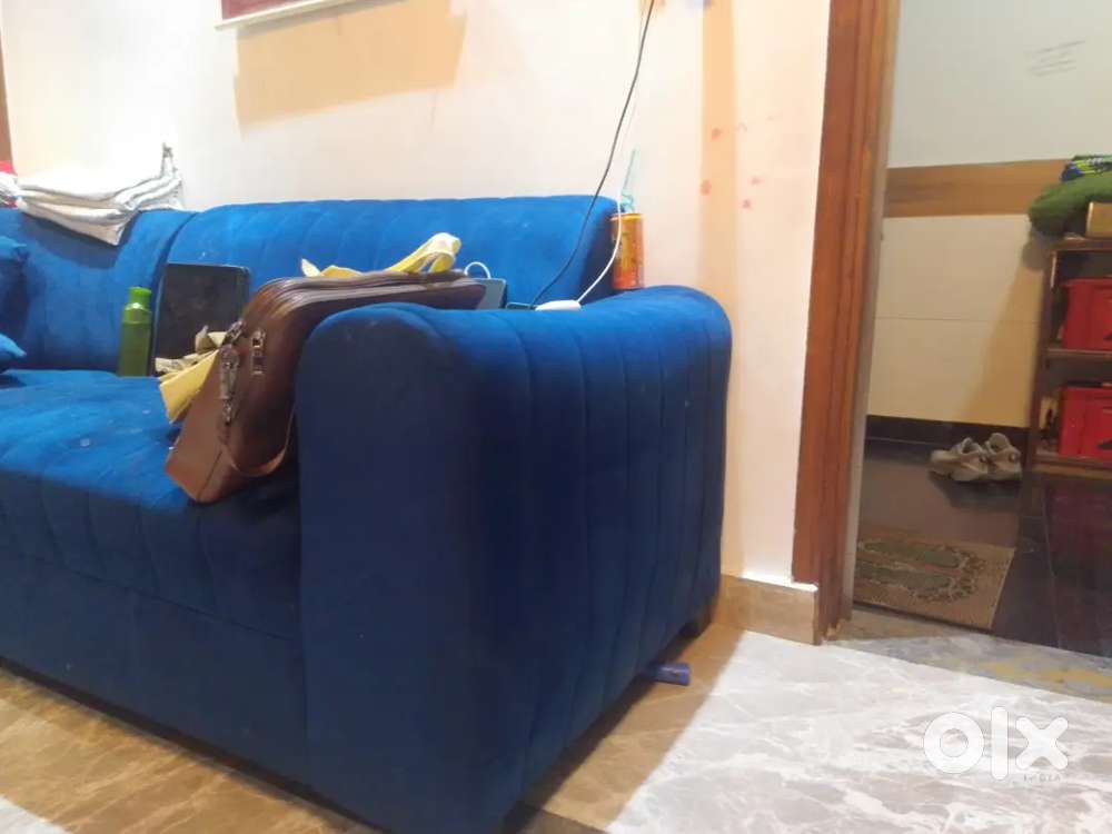 6 seater sofa set blue