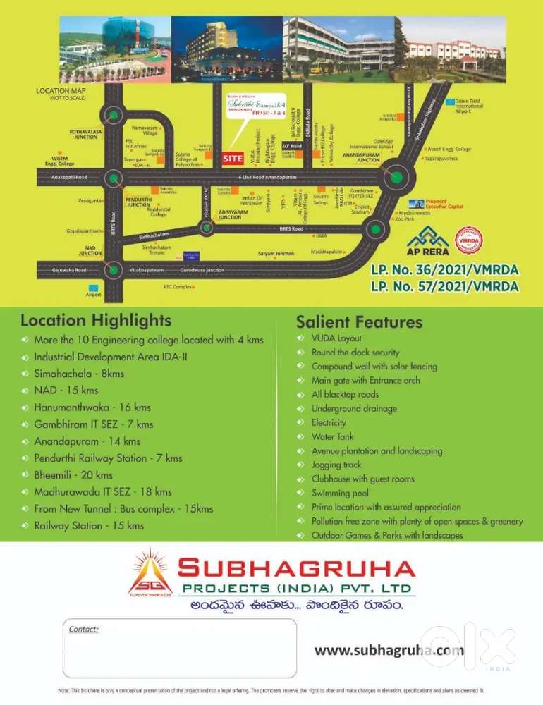 Near by sontyam Highway 200mtr in facing  lay out