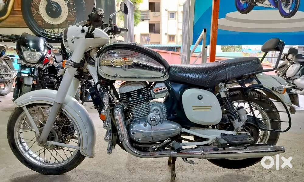 All white Jawa 42 year 2020