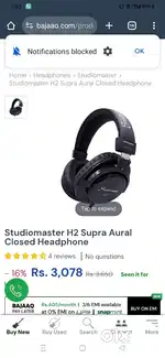 Studio Master Headphone
