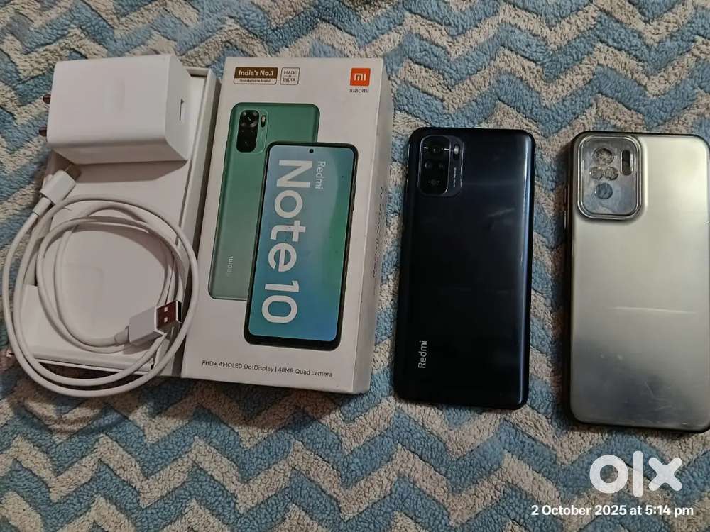Redmi note 10 with bill box and 33W turbo charger