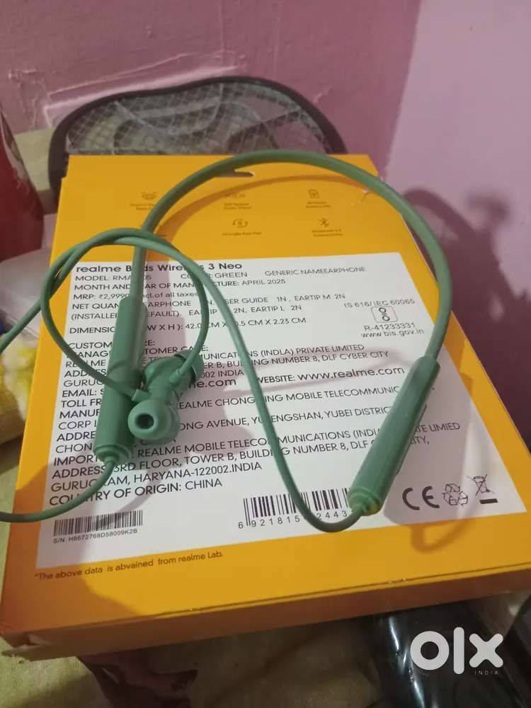 Realme buds wireless 3 neo . Like a new and good condition .price 500