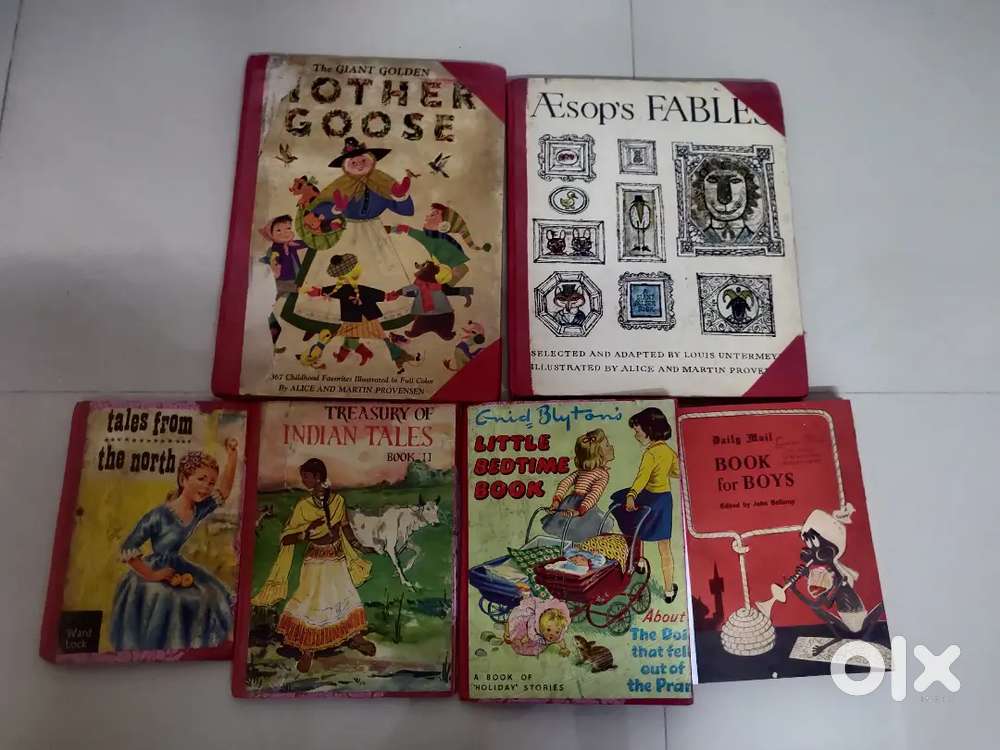 Vintage Story Books (1950s) – 6 Rare Original Editions