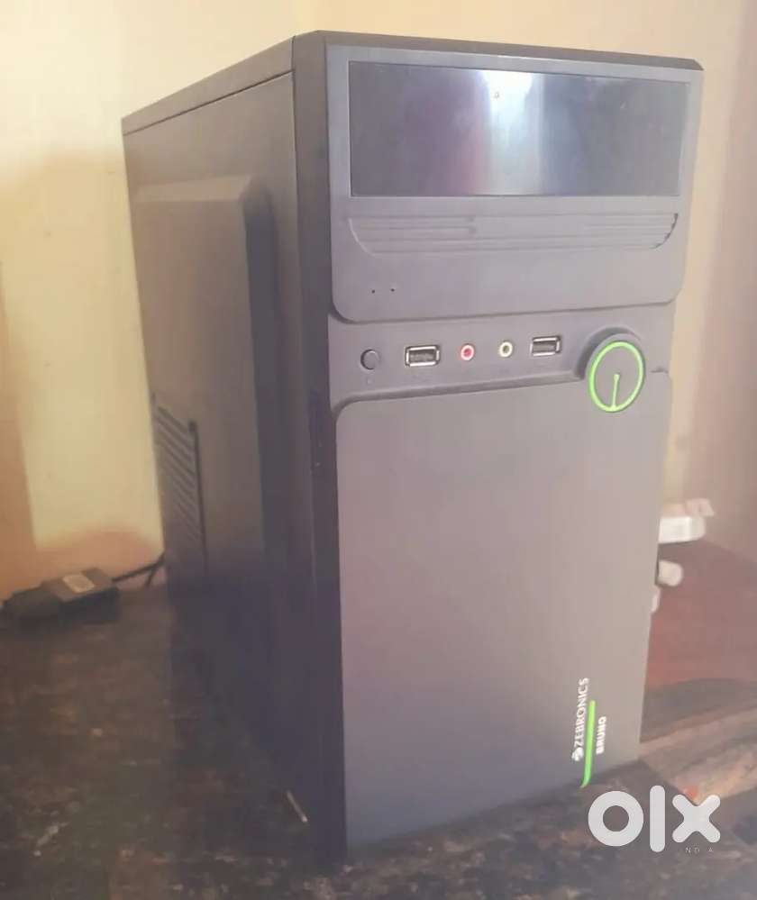 Computer with monitor and ups