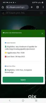 Need Receptionist, Telecaller, Subject Specialist,Software Engineer.