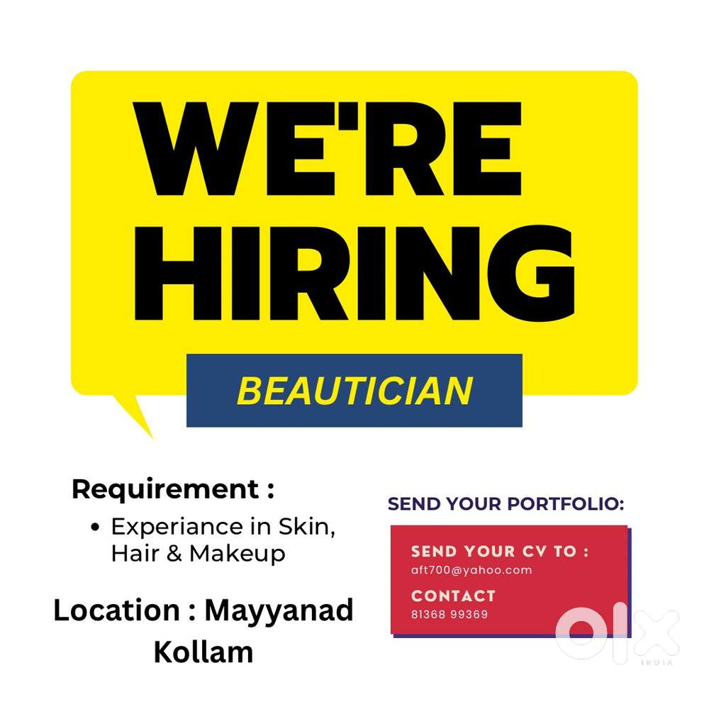 Hiring  Beautician
