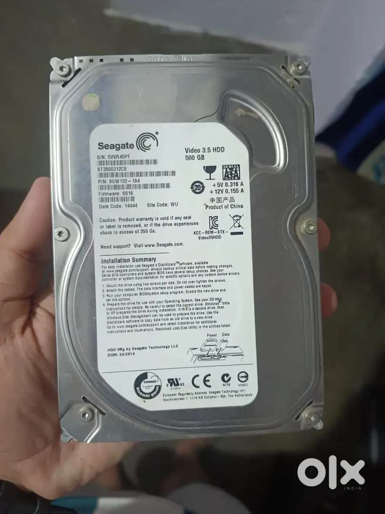 Seagate 500GB 8MB Cache 3.5 SATA 3.0 Gb s Internal Hard Drive