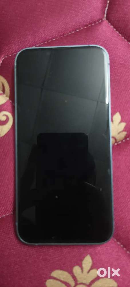 iPhone 14 sky blue with box and charger cable