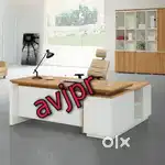 New wooden l shape office table reception tables office furnitures