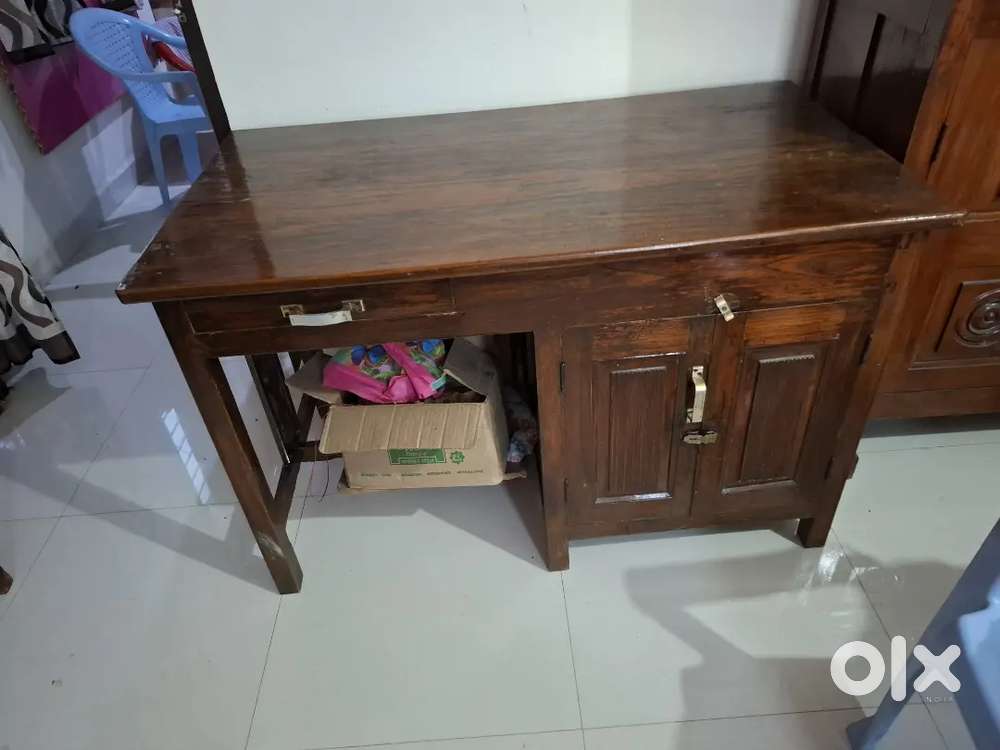 Antique box table pure teak wood
