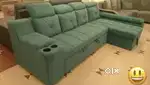 NEW PREMIUM L TYPE LONGER SOFA CUP HOLDER AVAILABLE AT ZAMZAM FURNITUR
