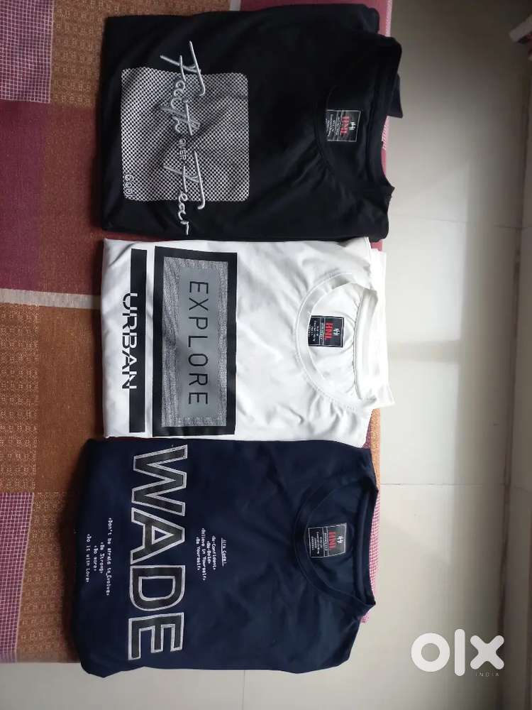Full sliv tshirts 3 piece