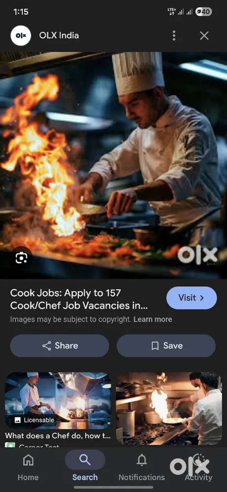 Need a cook for canteen